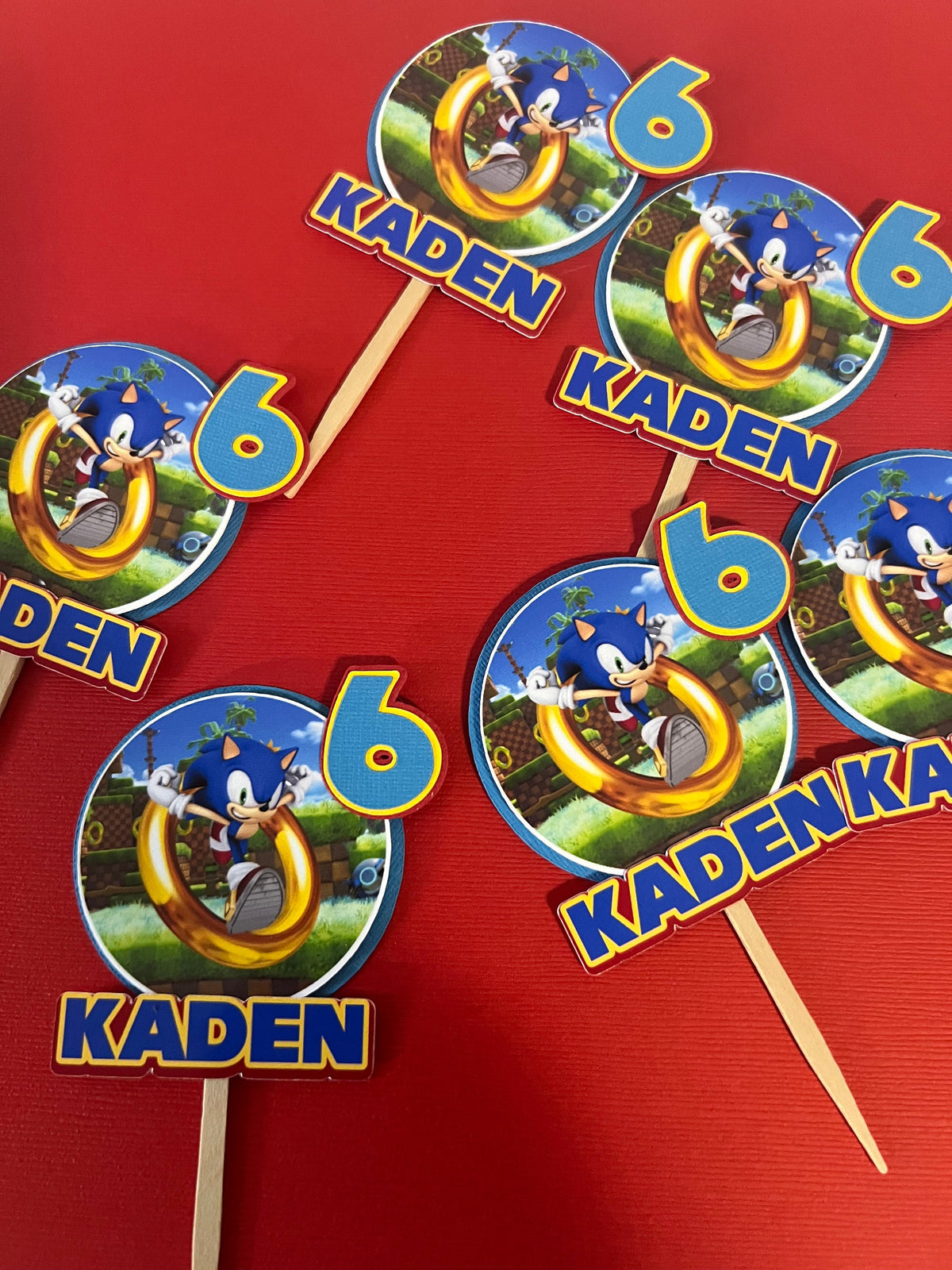 Sonic Cupcakes Toppers | Sonic Party Decoration | Sonic Birthday Party | Sonic Theme | Sonic Party | Sonic Birthday | Sonic Sega